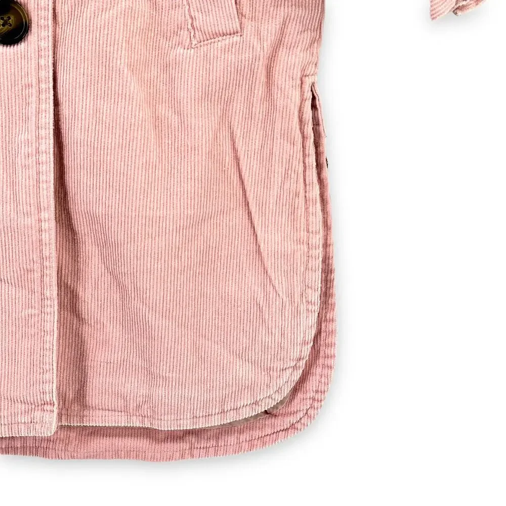 Chelsea & Violet Petal Pink Corduroy Puff Sleeve Jacket Big Girls Medium 8 10
